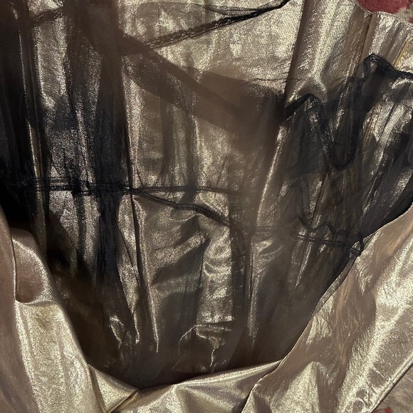 vintage 1980s gunne sax style Black Gold Bow Strapless Holiday Dress Bow - Picture 13 of 14